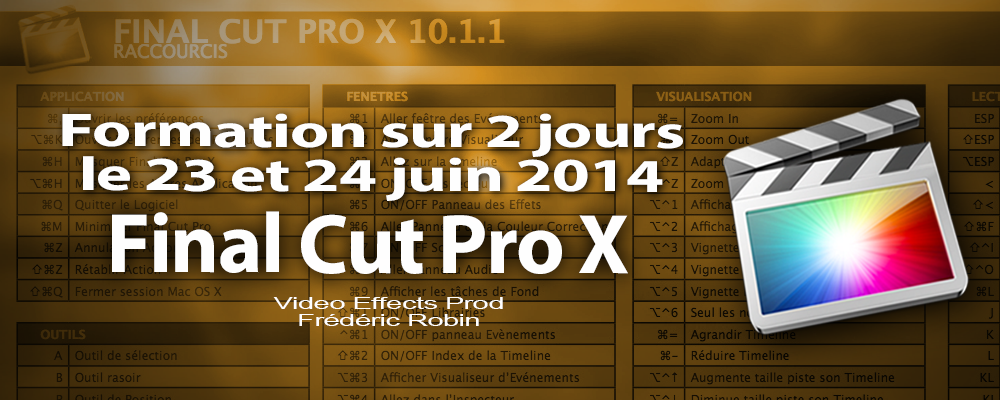 FCPX 10.1 : 2 jours de formation sur Paris