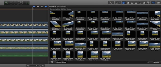 FCPeffects new plugin "Screen Splitter 2"