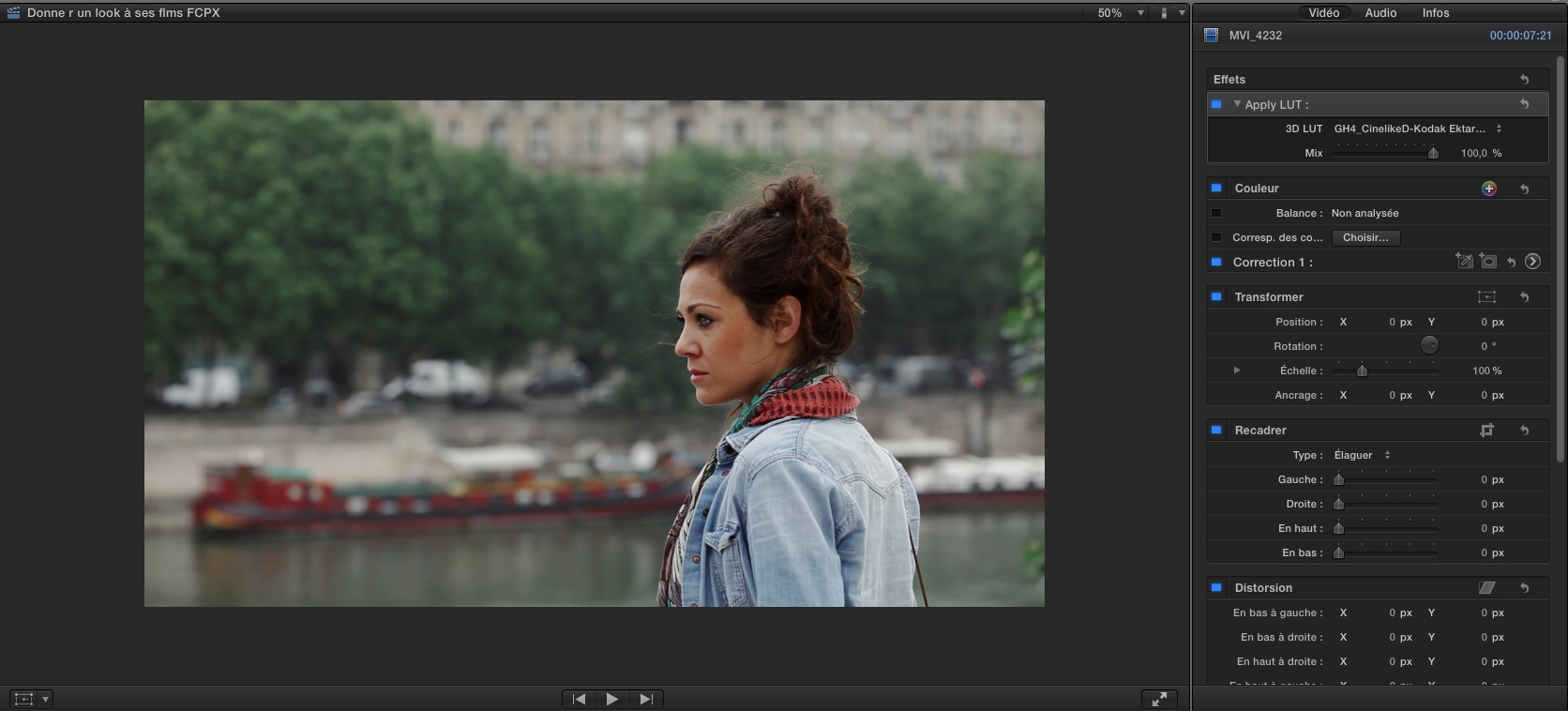 LUT Utility dans Final Cut Pro X