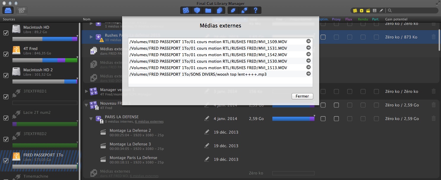 Final Cut Library Manager Version 2.5 d'Arctic Whitness