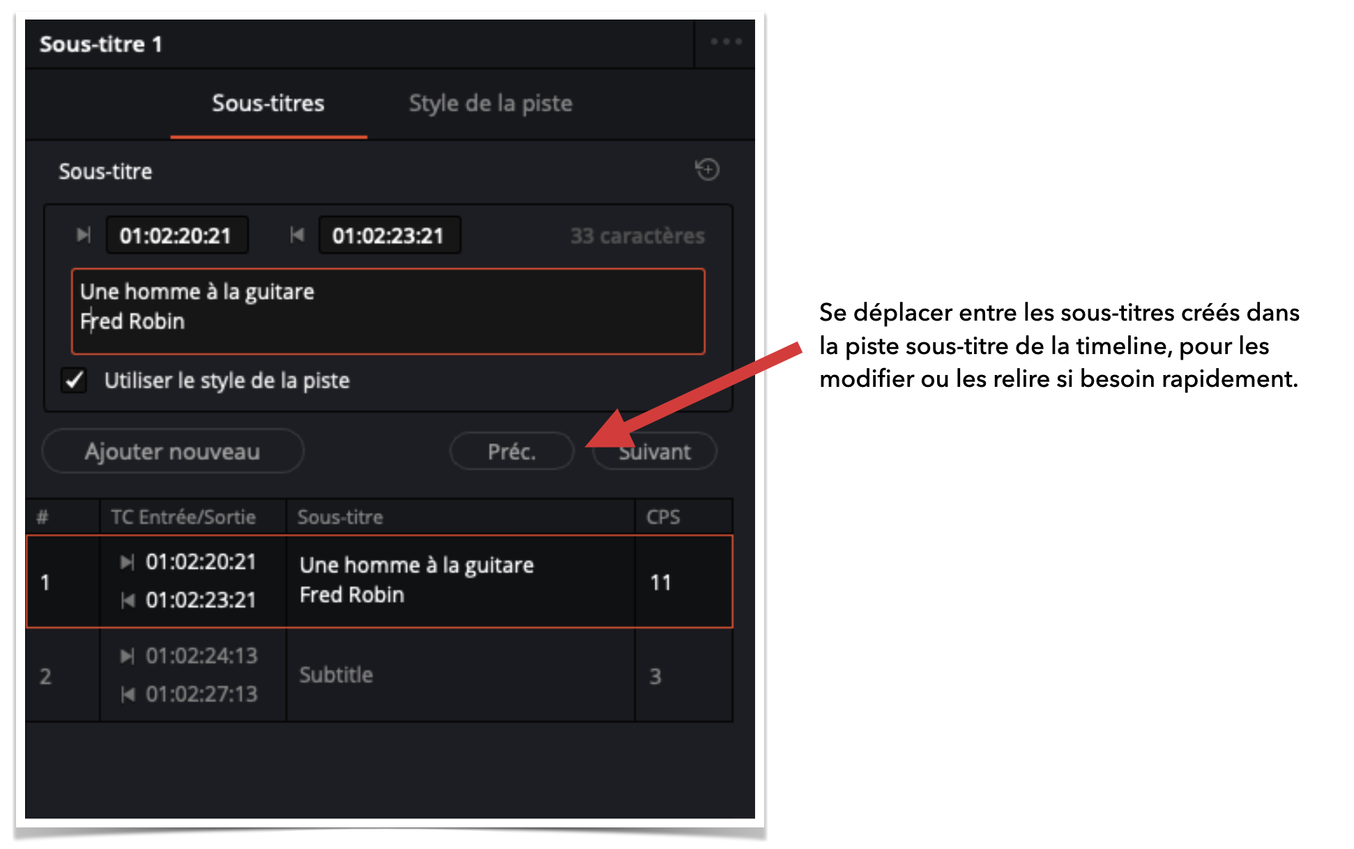 DaVinci Resolve : la gestion des sous-titres