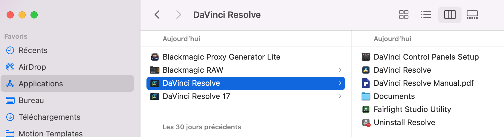 Installer deux versions de DaVinci Resolve sur son ordinateur