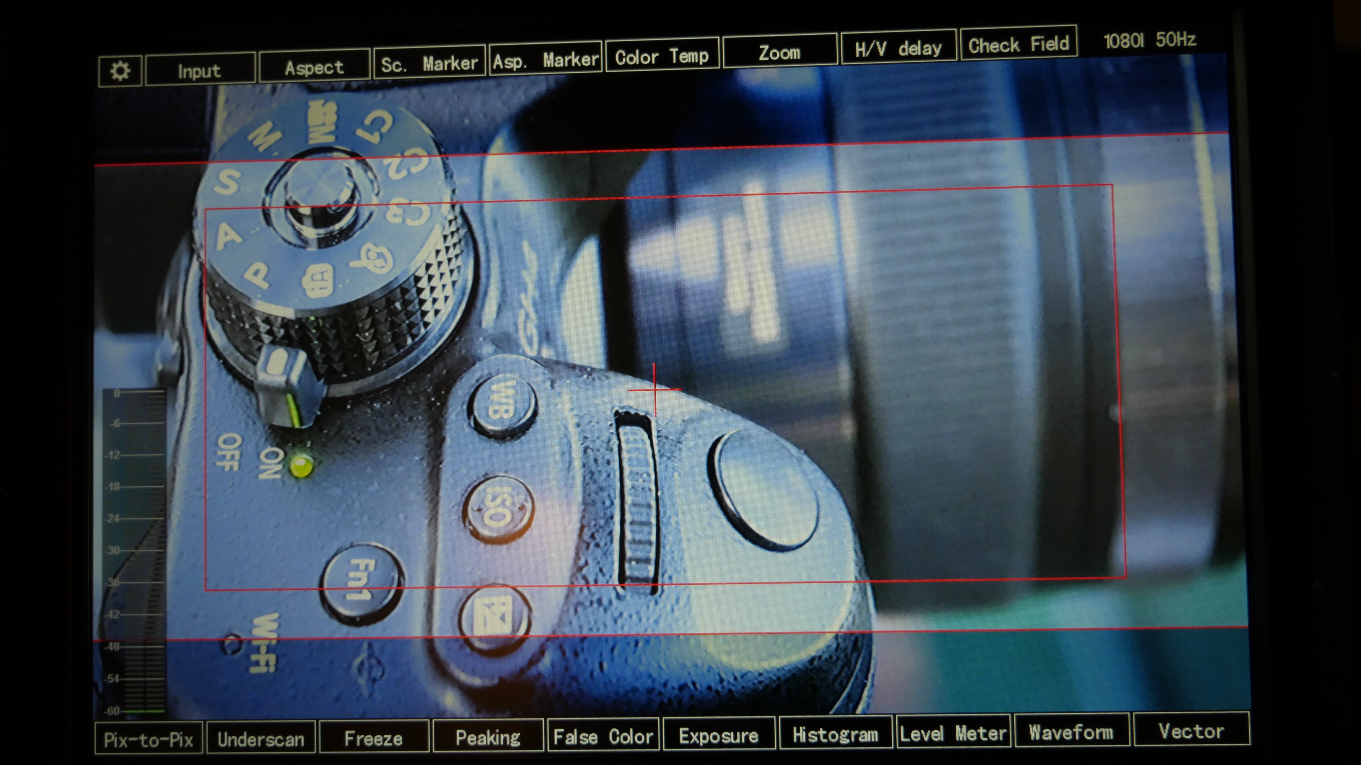 Afficher des barres scopes à l'écran lors d'un tournage.
