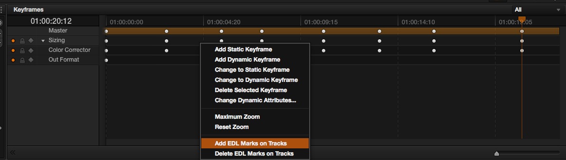 Add EDL Marks on Tracks