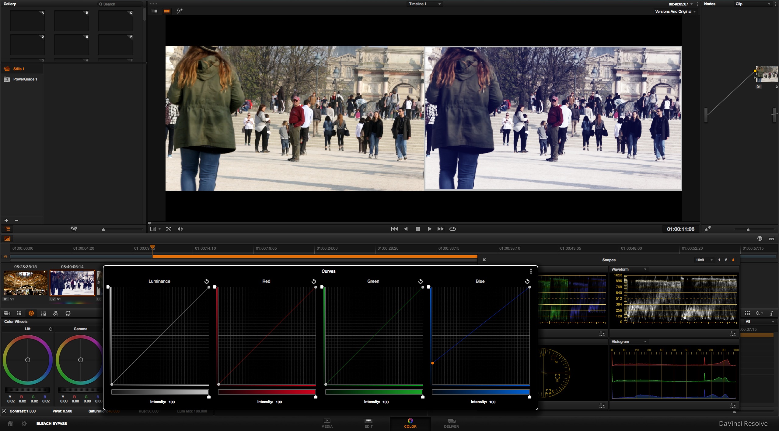 DaVinci Resolve 11 : Créer le look "Bleach Bypass"