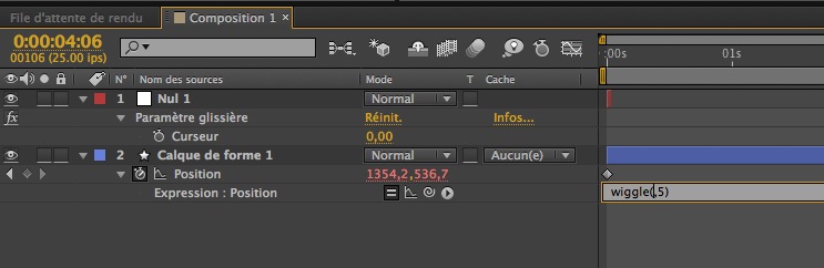After Effects : les expressions avec le "paramètre glissière"