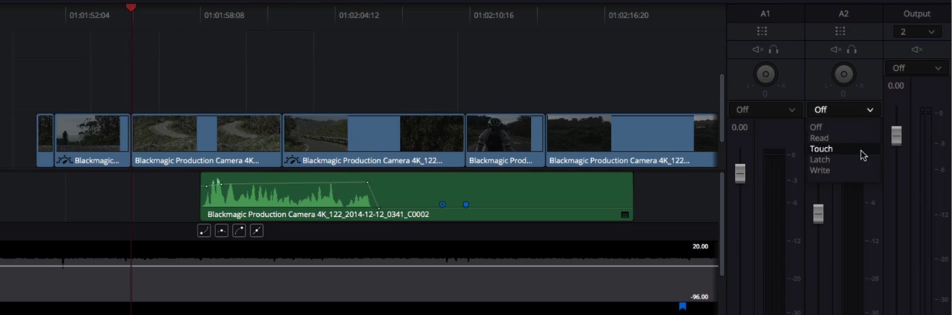 Enregistrement des points clefs son durant la lecture des clips.