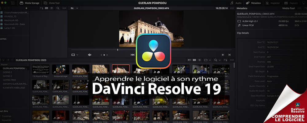 DaVinci Resolve 19 : apprendre le logiciel à son rythme