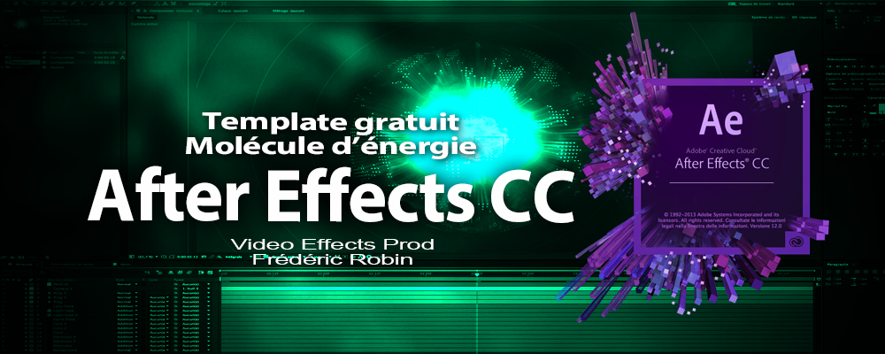After Effects : free template créer une molécule d'énergie