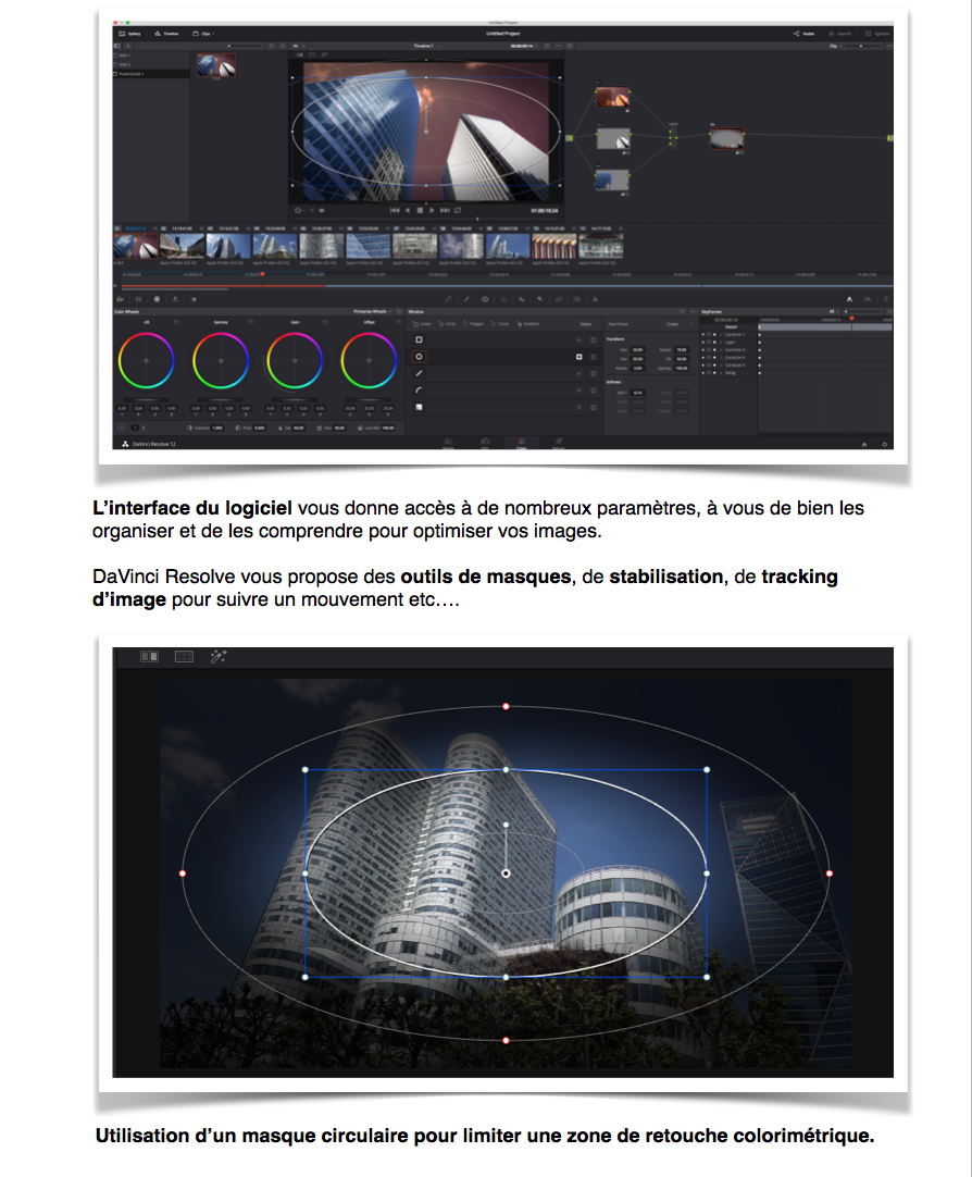 PDF de formation DaVinci Resolve 12.5 : Le montage et l'étalonnage sous un seul logiciel