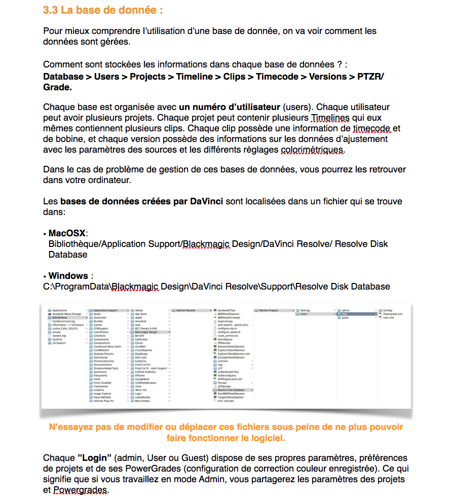 PDF de formation DaVinci Resolve 12.5 : Le montage et l'étalonnage sous un seul logiciel