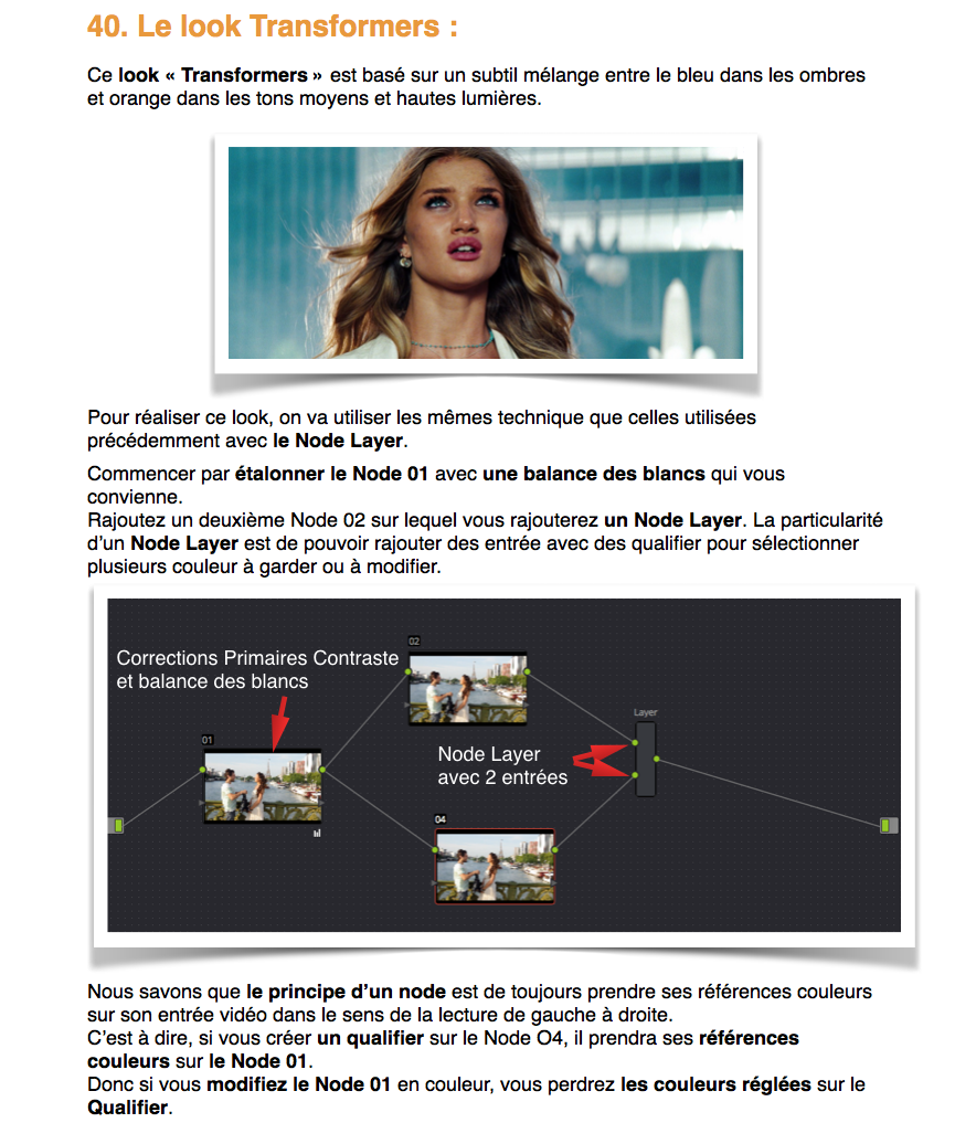 PDF de formation DaVinci Resolve 12.5 : Le montage et l'étalonnage sous un seul logiciel