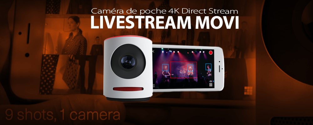 Livestream MOVI : caméra 4k pour le live en direct