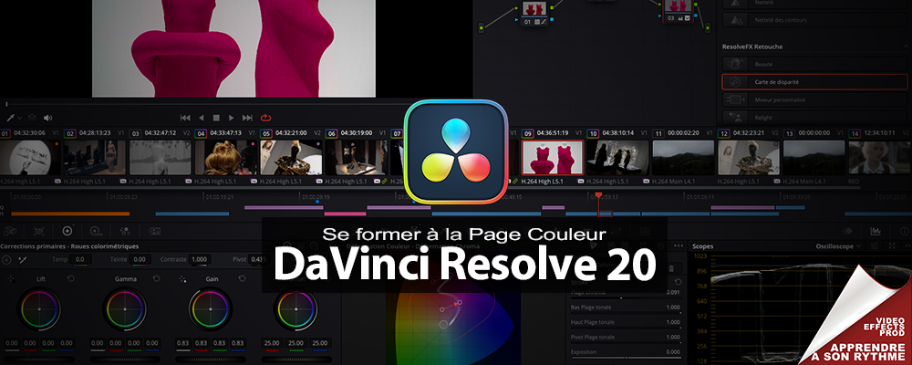 DAVINCI RESOLVE 20 : Se former à la Page Couleur