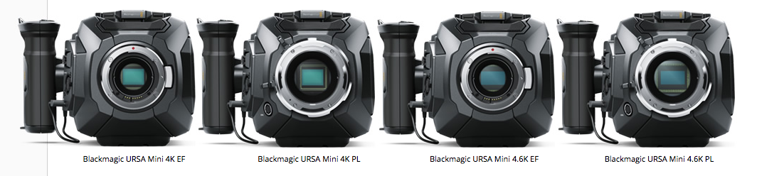 La gamme Blackmagic URSA Mini