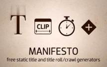 Manifesto le titreur gratuit pour FCPX