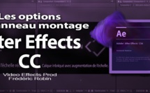 After Effects : les options de la fenêtre montage