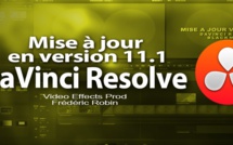 DaVinci Resolve : mise à jour du logiciel en 11.1