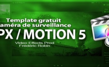 Free template FCPX / Motion 5 : caméra de surveillance