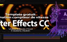 After Effects Free template : Animation compteurs de vitesse