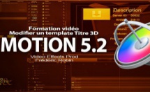 Motion 5 : Modifier un template Titre 3D