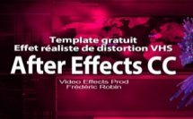 After Effects : free template "Créer un look VHS"