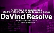 DaVinci Resolve 12 : Gestion des memories de l'onglet Galery (#video66)