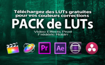 Pack de LUTs Color Grading dont 3 gratuits pour les tester