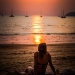 Plage de AO NANG coucher de soleil