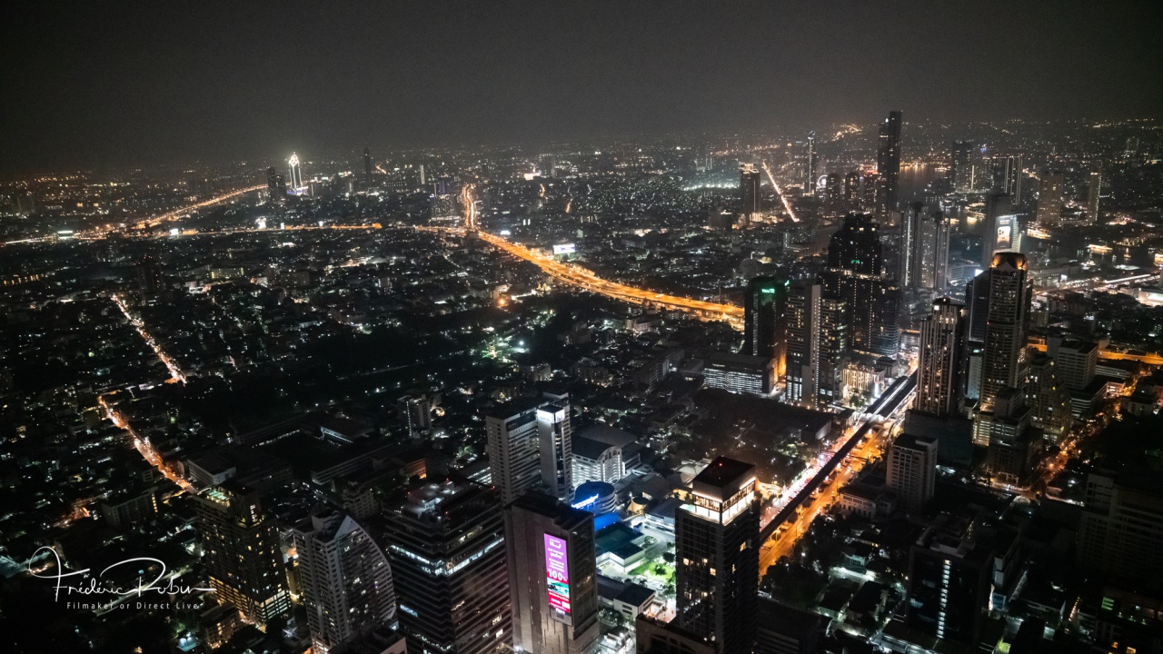 Vue de Bangkok la nuit 