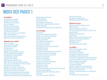 Index page 1 PDF formation Première Pro CC 2019
